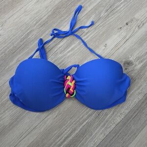 Blue Women's Swim Bikini Top